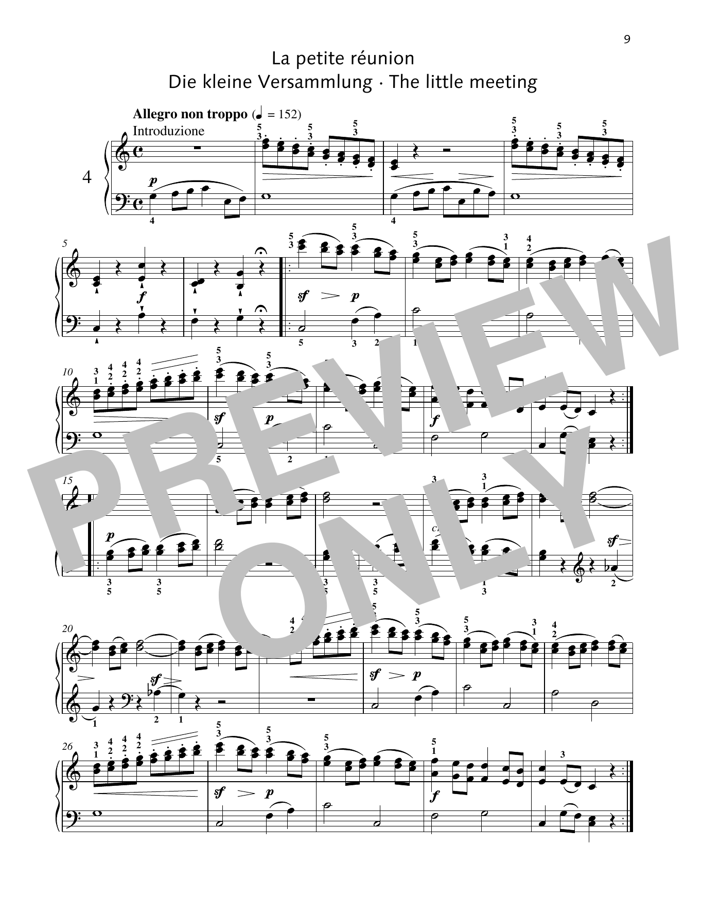 Friedrich Burgmuller The Little Meeting sheet music notes and chords arranged for Piano Solo