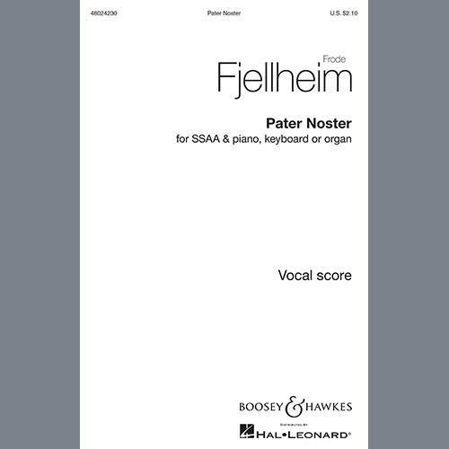 Easily Download Frode Fjellheim Printable PDF piano music notes, guitar tabs for  SSA Choir. Transpose or transcribe this score in no time - Learn how to play song progression.