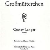 G. Langer 'Grossmutterchen' Piano, Vocal & Guitar Chords (Right-Hand Melody)