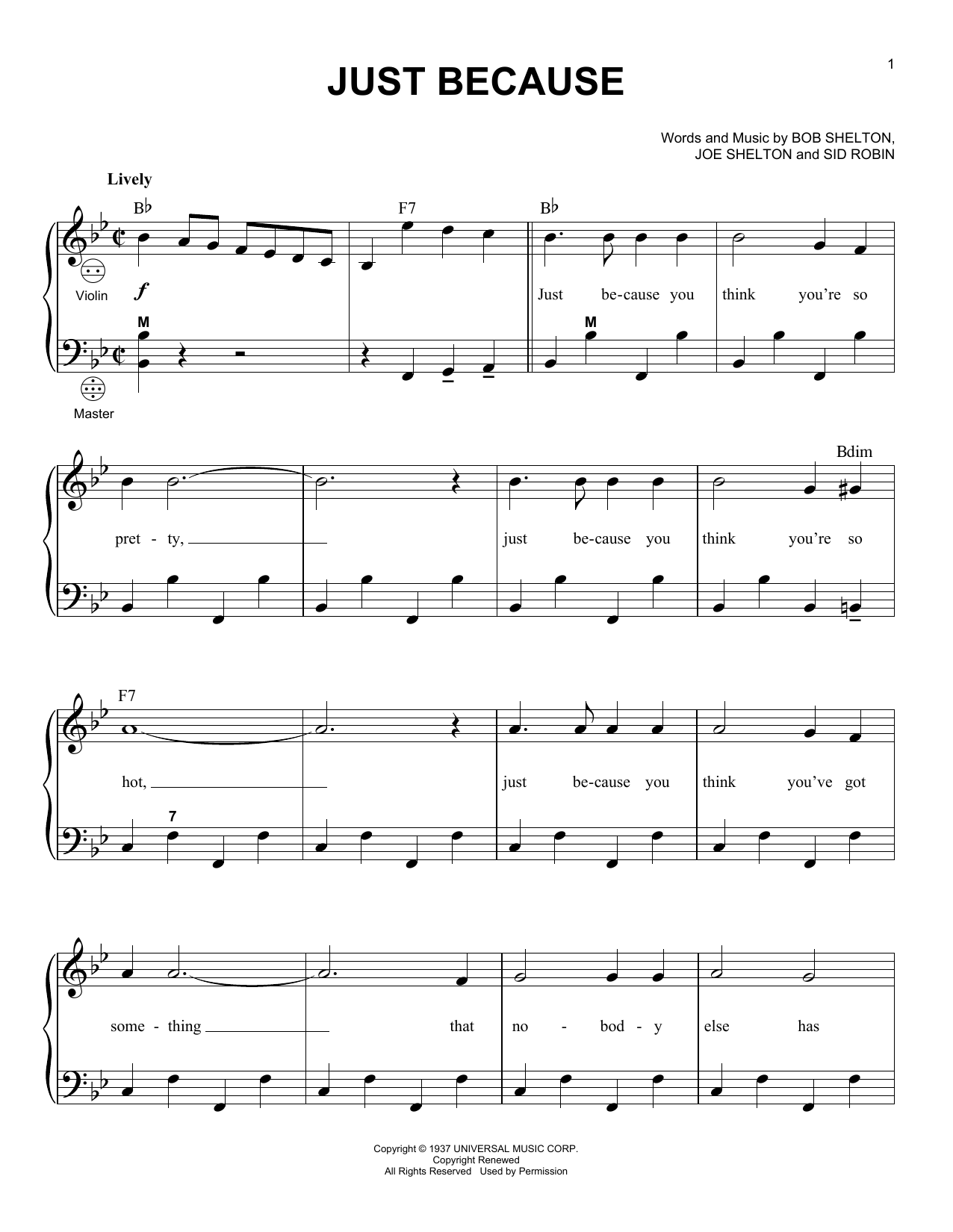Gary Meisner Just Because sheet music notes and chords arranged for Accordion