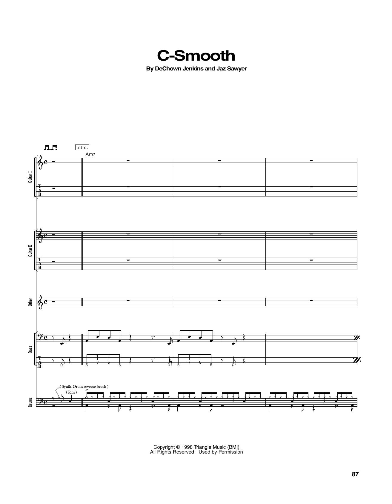 George Benson C-Smooth sheet music notes and chords arranged for Transcribed Score