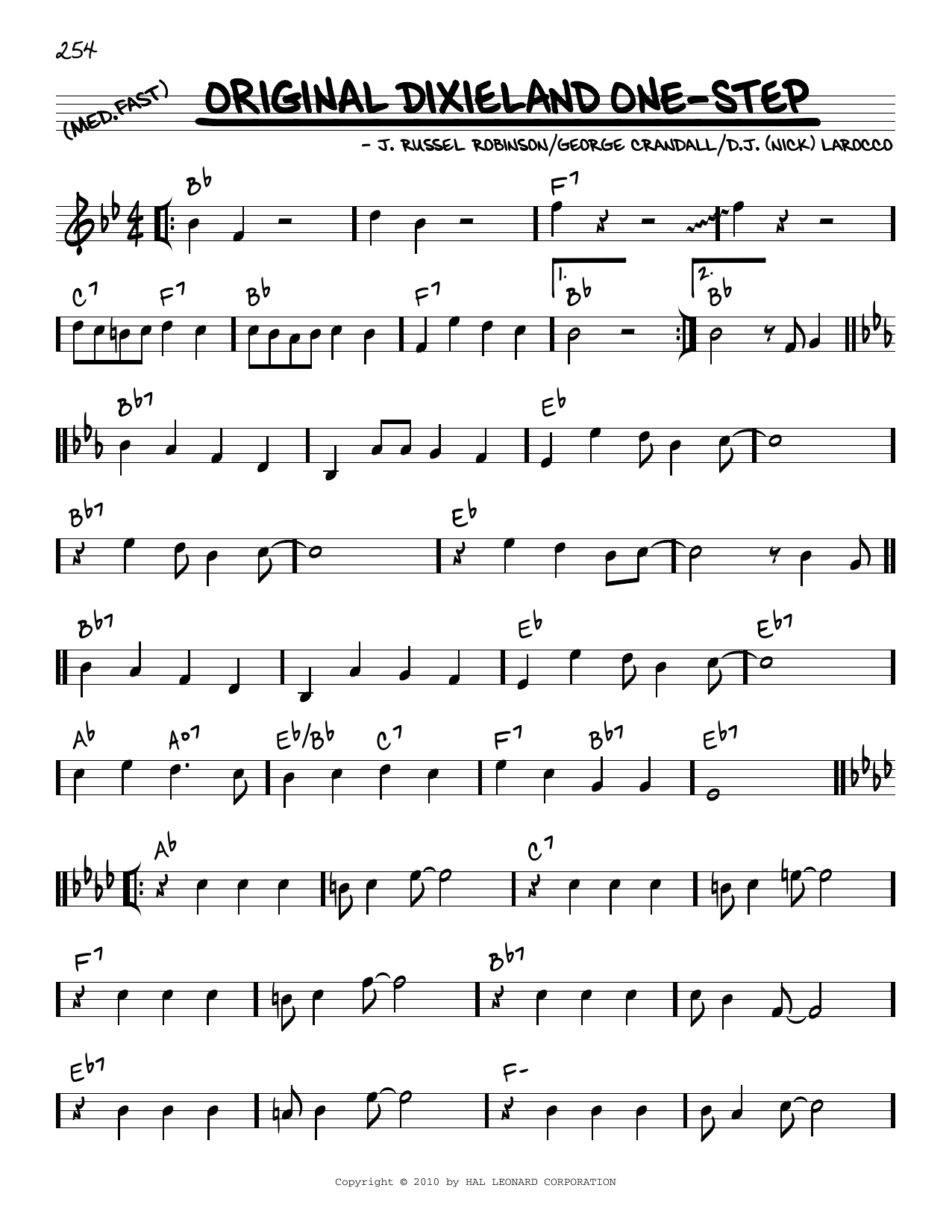 George Crandall Original Dixieland One-Step (arr. Robert Rawlins) sheet music notes and chords arranged for Real Book – Melody, Lyrics & Chords