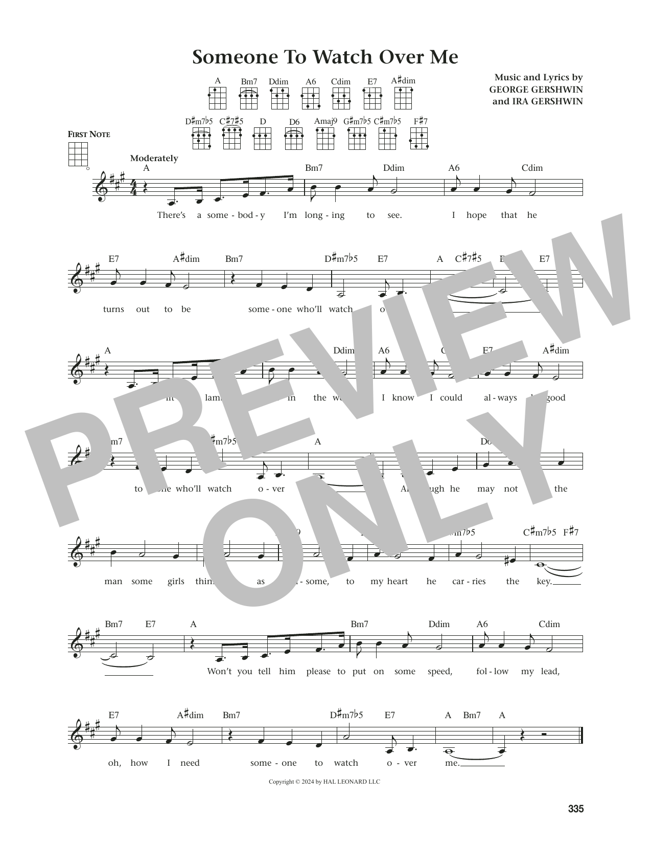 George Gershwin Someone To Watch Over Me (from The Daily Ukulele) (arr. Jim Beloff) sheet music notes and chords arranged for Ukulele