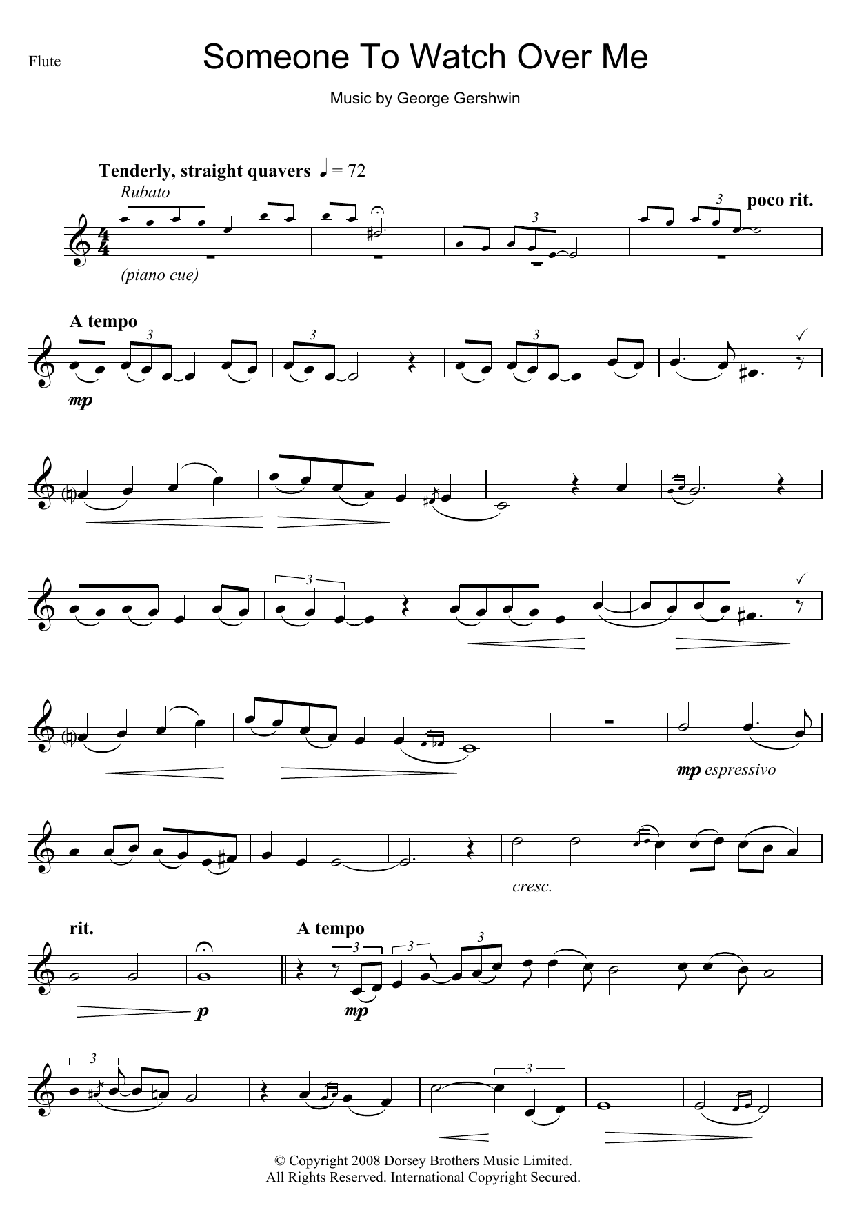 George Gershwin Someone To Watch Over Me sheet music notes and chords arranged for Ukulele