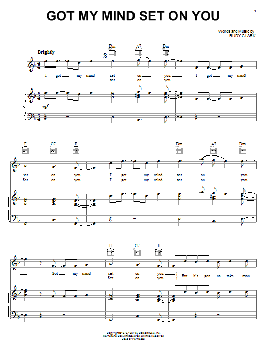 George Harrison Got My Mind Set On You sheet music notes and chords arranged for Viola Solo
