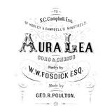 George R. Poulton 'Aura Lee' Piano, Vocal & Guitar Chords (Right-Hand Melody)