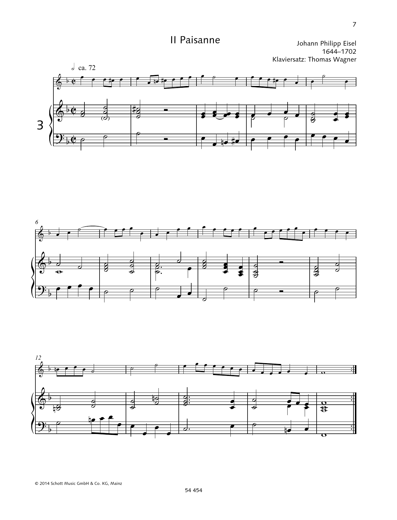 Gerda Koppelkamm-Martini Il Paisanne sheet music notes and chords arranged for Woodwind Solo