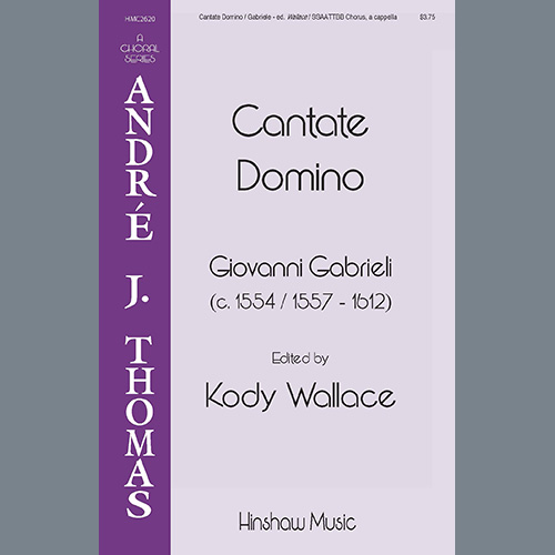 Easily Download Giovanni Gabrieli Printable PDF piano music notes, guitar tabs for  SSAATTBB Choir. Transpose or transcribe this score in no time - Learn how to play song progression.