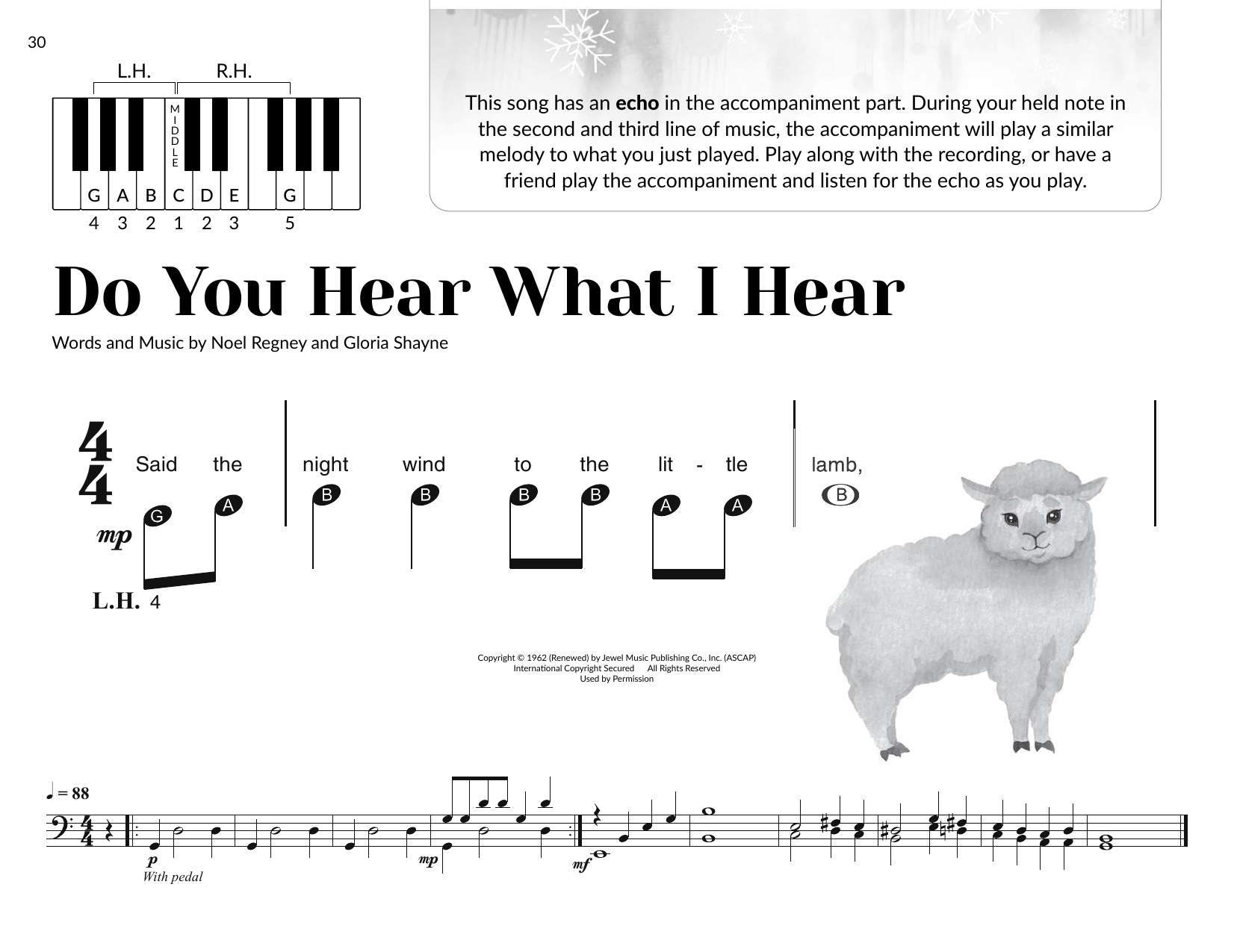 Gloria Shayne Do You Hear What I Hear (arr. Brittany McCorriston) sheet music notes and chords arranged for Very Beginner Piano