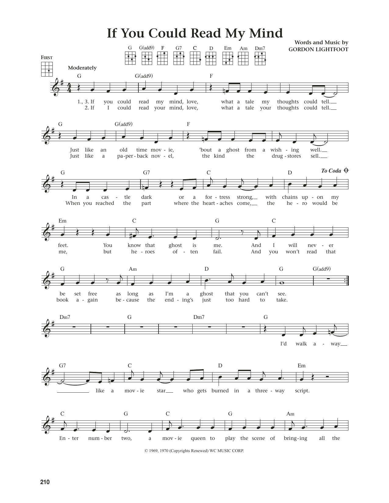 Gordon Lightfoot If You Could Read My Mind (from The Daily Ukulele) (arr. Jim Beloff) sheet music notes and chords arranged for Ukulele