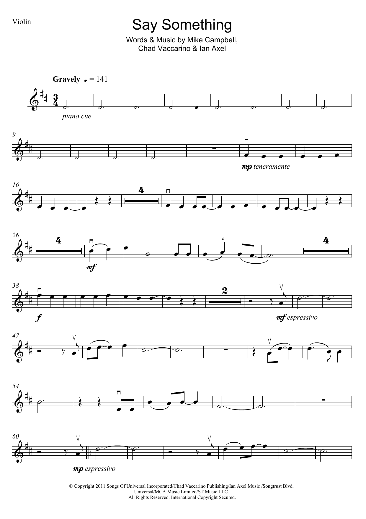 Great Big World Say Something (feat. Christina Aguilera) sheet music notes and chords arranged for Lead Sheet / Fake Book