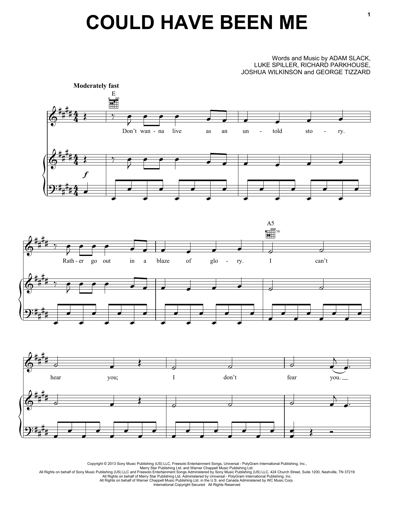 Halsey Could Have Been Me (from Sing 2) sheet music notes and chords arranged for Piano, Vocal & Guitar Chords (Right-Hand Melody)