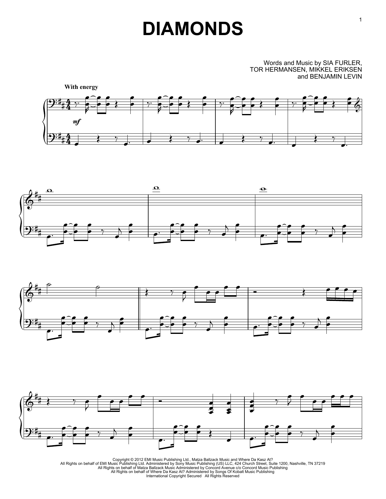 Hannah V & Joe Rodwell Diamonds (from the Netflix series Bridgerton) sheet music notes and chords arranged for Piano Solo