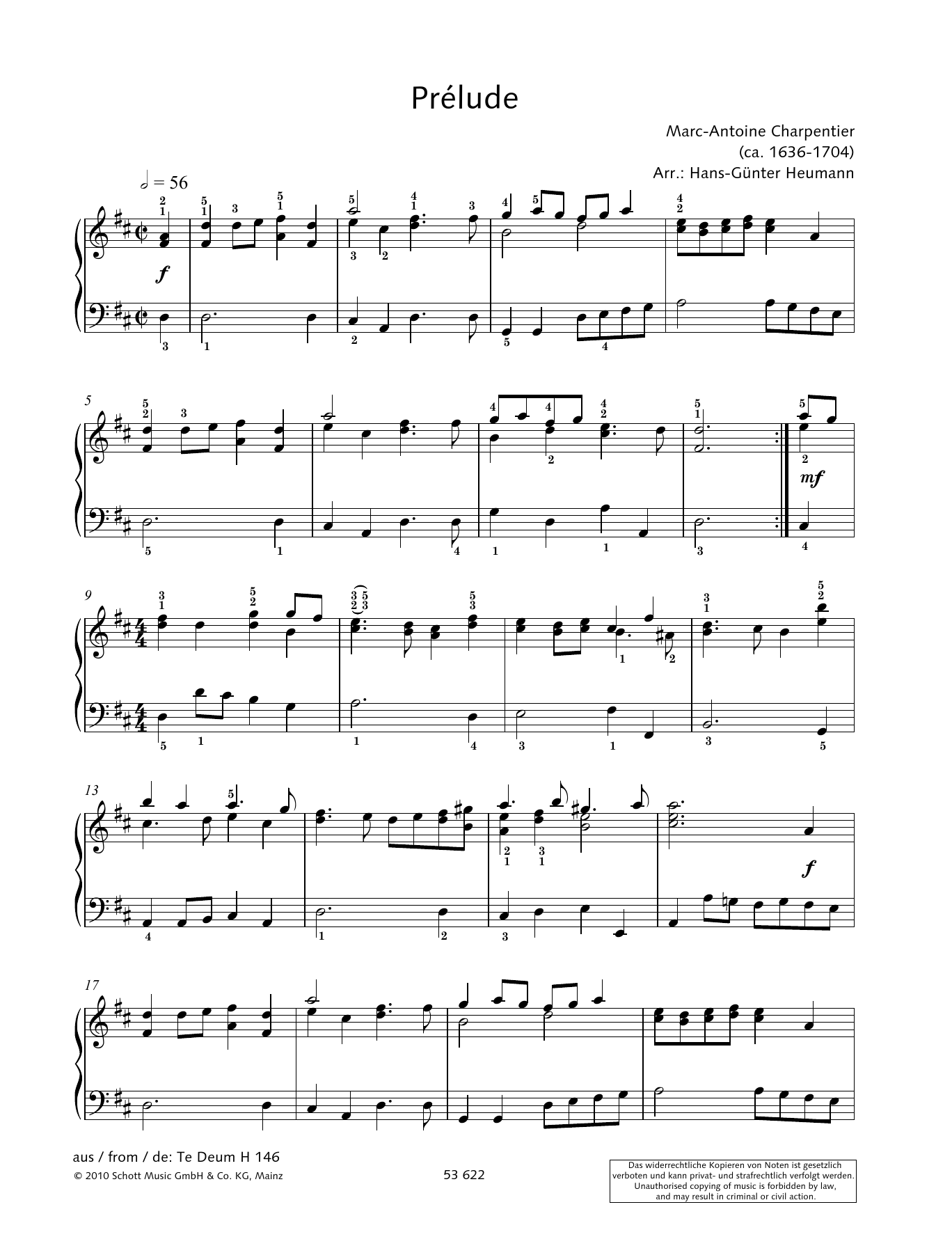 Hans-Gunter Heumann Prélude sheet music notes and chords arranged for Piano Solo