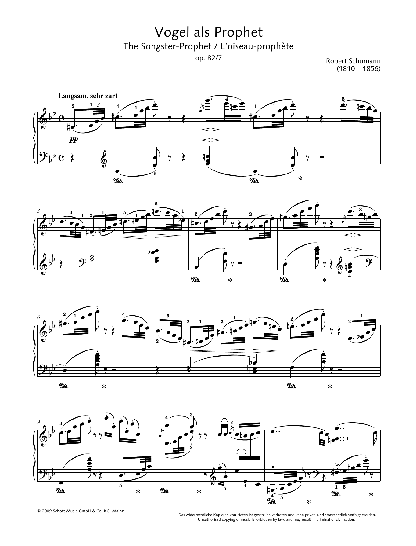 Hans-Gunter Heumann The Songster-Prophet sheet music notes and chords arranged for Piano Solo