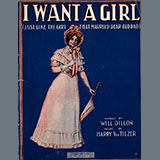 Harry von Tilzer 'I Want A Girl (Just Like The Girl That Married Dear Old Dad)' Piano, Vocal & Guitar Chords (Right-Hand Melody)