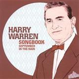 Harry Warren 'September In The Rain' Lead Sheet / Fake Book