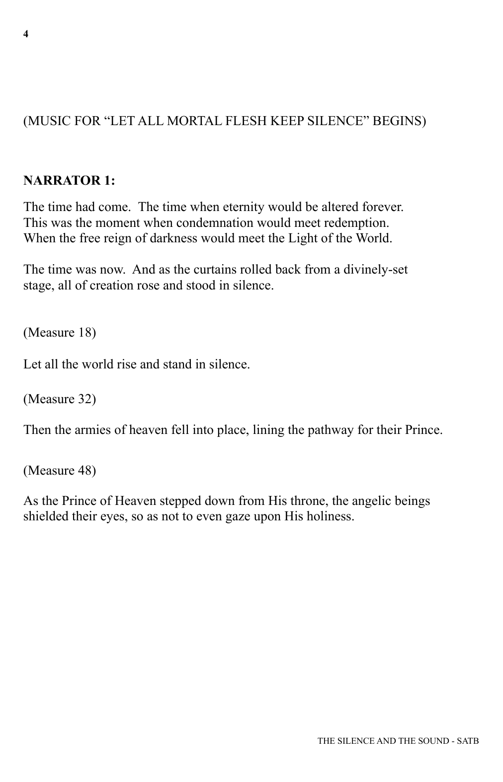 Heather Sorenson The Silence and The Sound: A Cantata for Christmas sheet music notes and chords arranged for SATB Choir