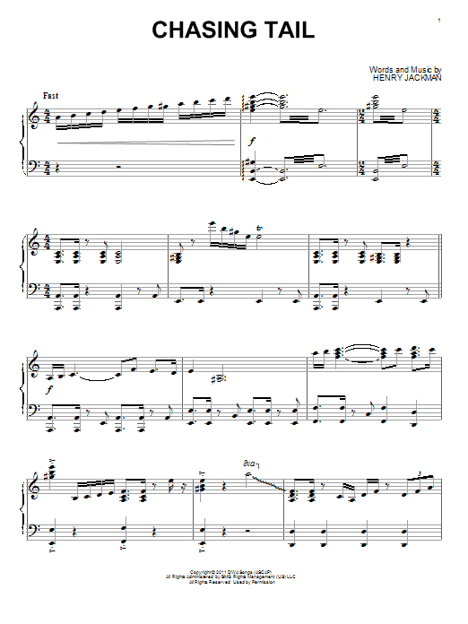 Henry Jackman Chasing Tail sheet music notes and chords arranged for Piano Solo