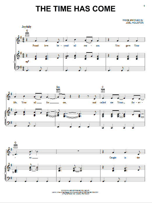 Hillsong United The Time Has Come sheet music notes and chords arranged for Easy Guitar Tab
