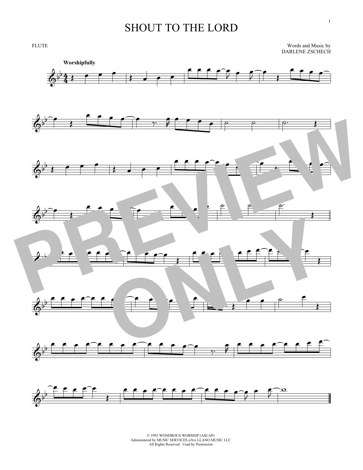 Hillsong Worship Shout To The Lord sheet music notes and chords arranged for Clarinet Solo