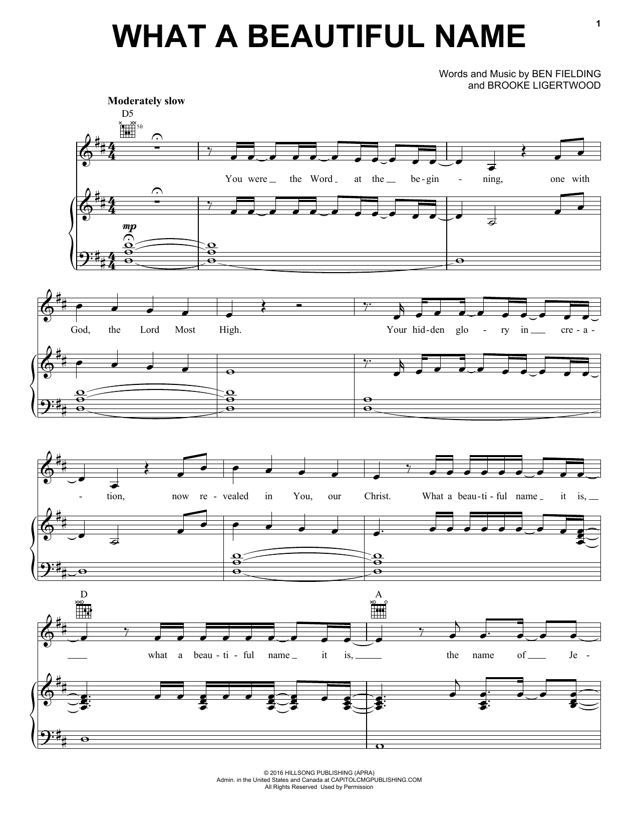 Hillsong Worship What A Beautiful Name sheet music notes and chords arranged for Lead Sheet / Fake Book