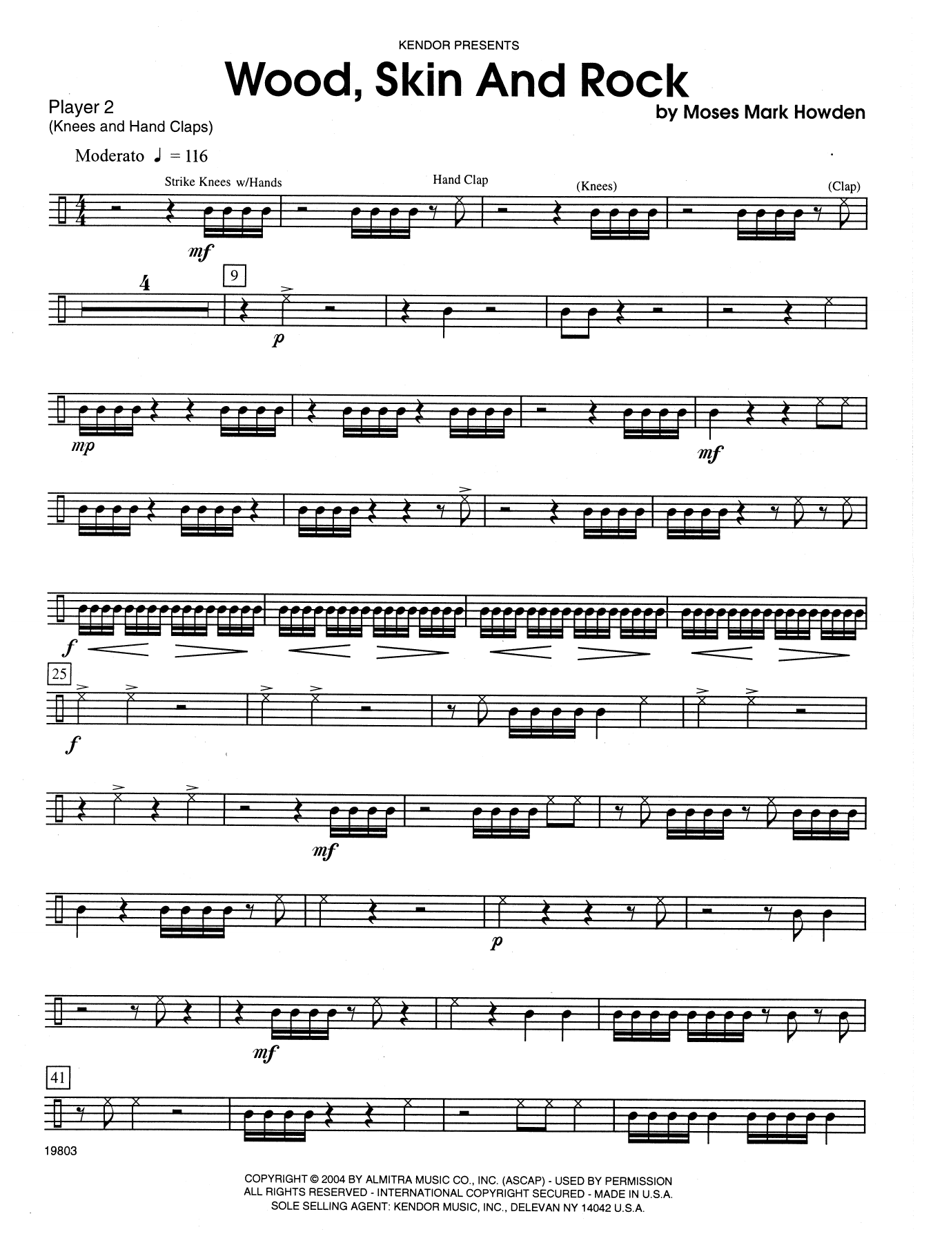 Howden Wood, Skin And Rock - Percussion 2 sheet music notes and chords arranged for Percussion Ensemble