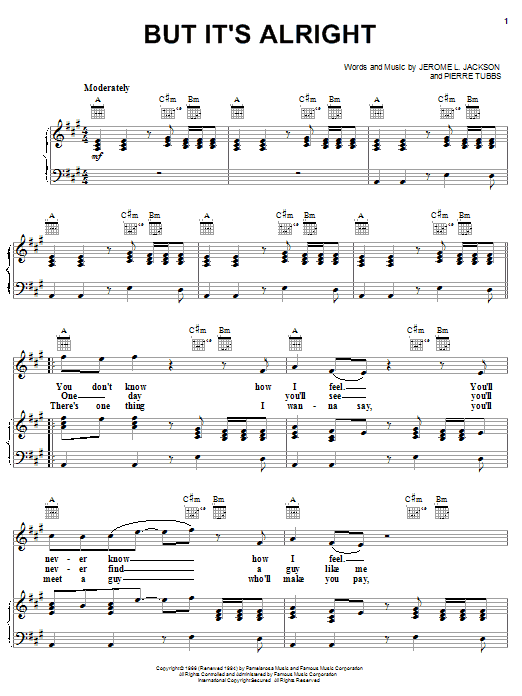 Huey Lewis & The News But It's Alright sheet music notes and chords arranged for Piano, Vocal & Guitar Chords (Right-Hand Melody)