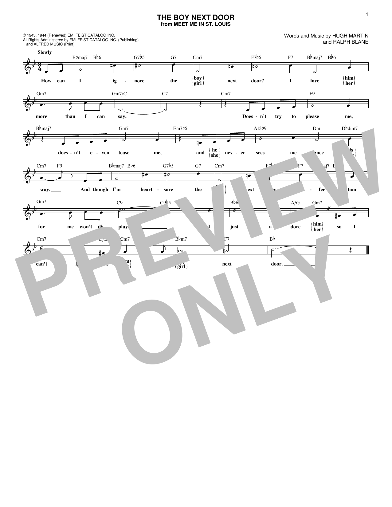 Secrets The Boy Next Door sheet music notes and chords arranged for Lead Sheet / Fake Book