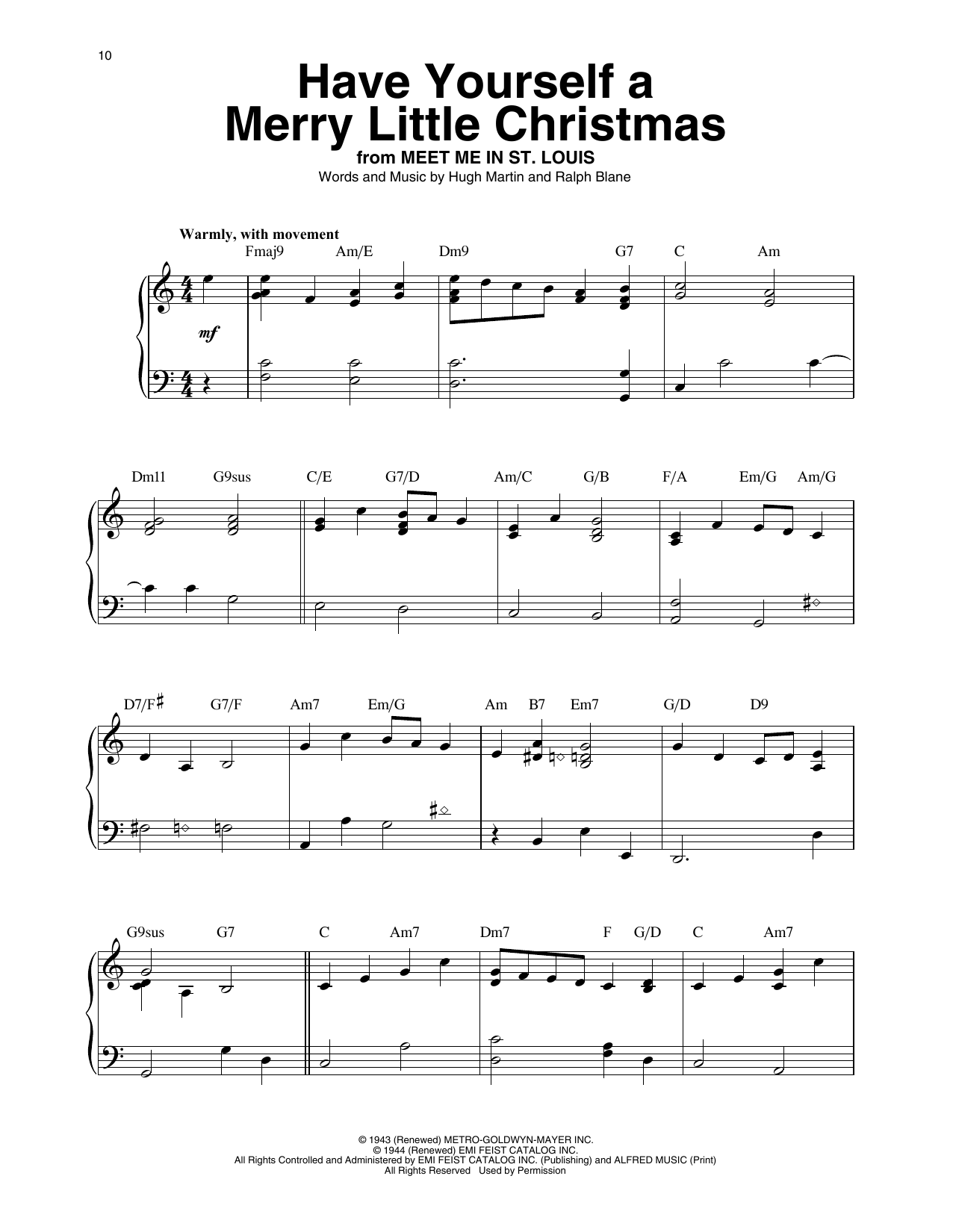 Hugh Martin Have Yourself A Merry Little Christmas (arr. Maeve Gilchrist) sheet music notes and chords arranged for Harp
