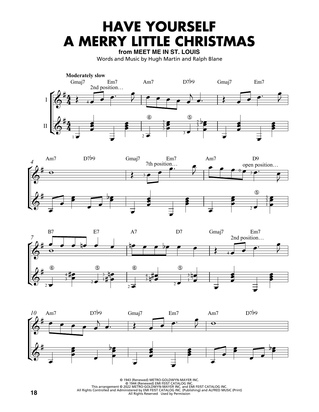 Hugh Martin Have Yourself A Merry Little Christmas (arr. Mark Phillips) sheet music notes and chords arranged for Easy Guitar Tab