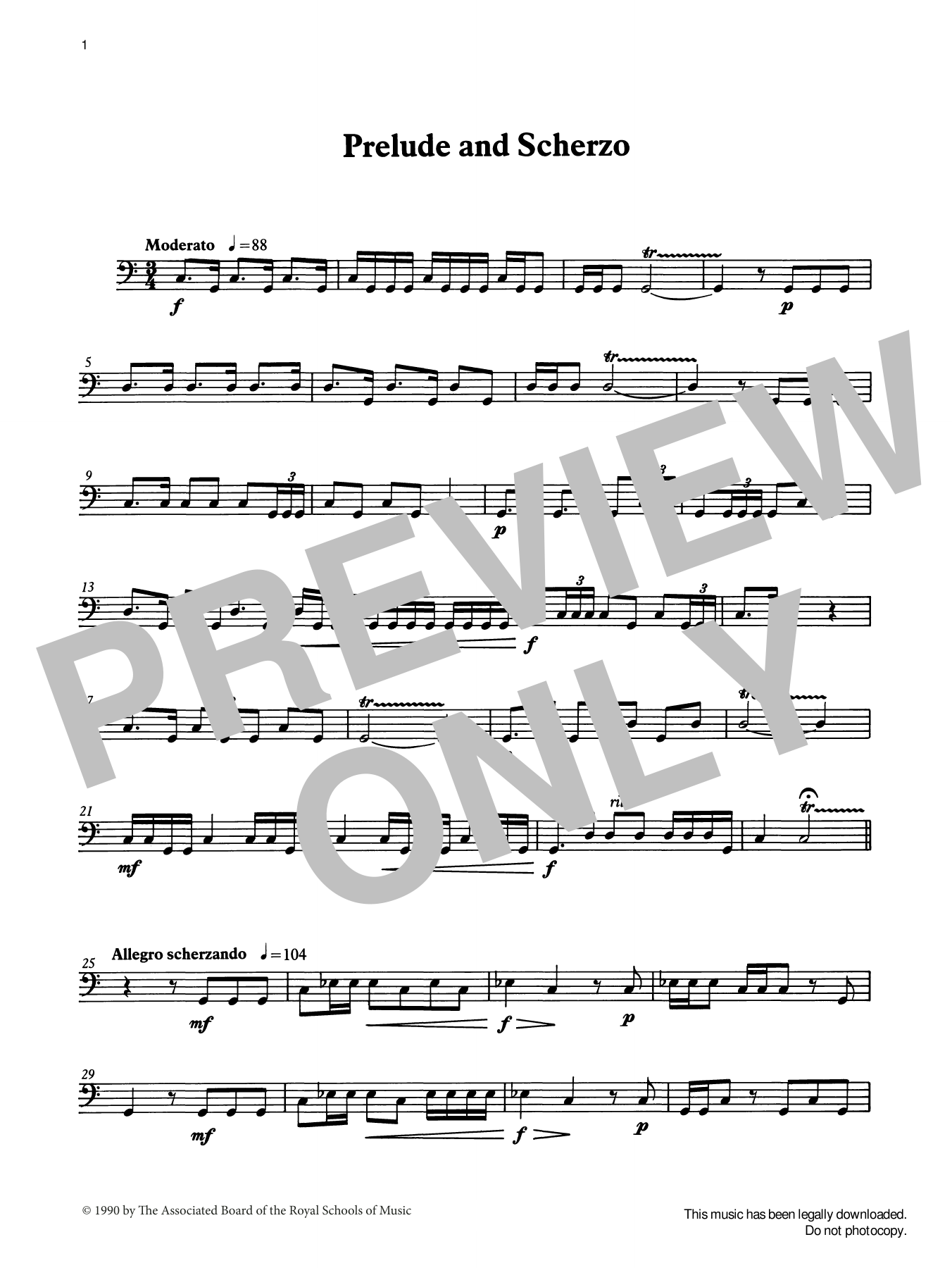 Ian Wright Prelude and Scherzo from Graded Music for Timpani, Book II sheet music notes and chords arranged for Percussion Solo