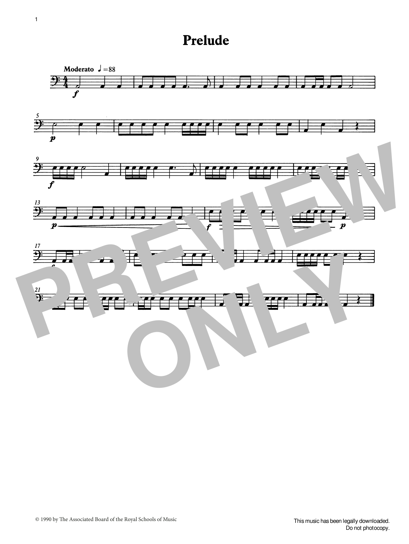 Ian Wright Prelude from Graded Music for Timpani, Book I sheet music notes and chords arranged for Percussion Solo