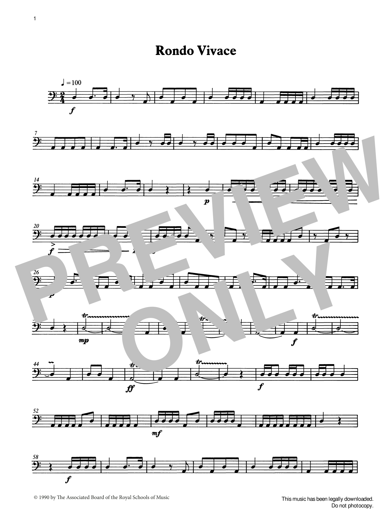 Ian Wright Rondo Vivace from Graded Music for Timpani, Book II sheet music notes and chords arranged for Percussion Solo