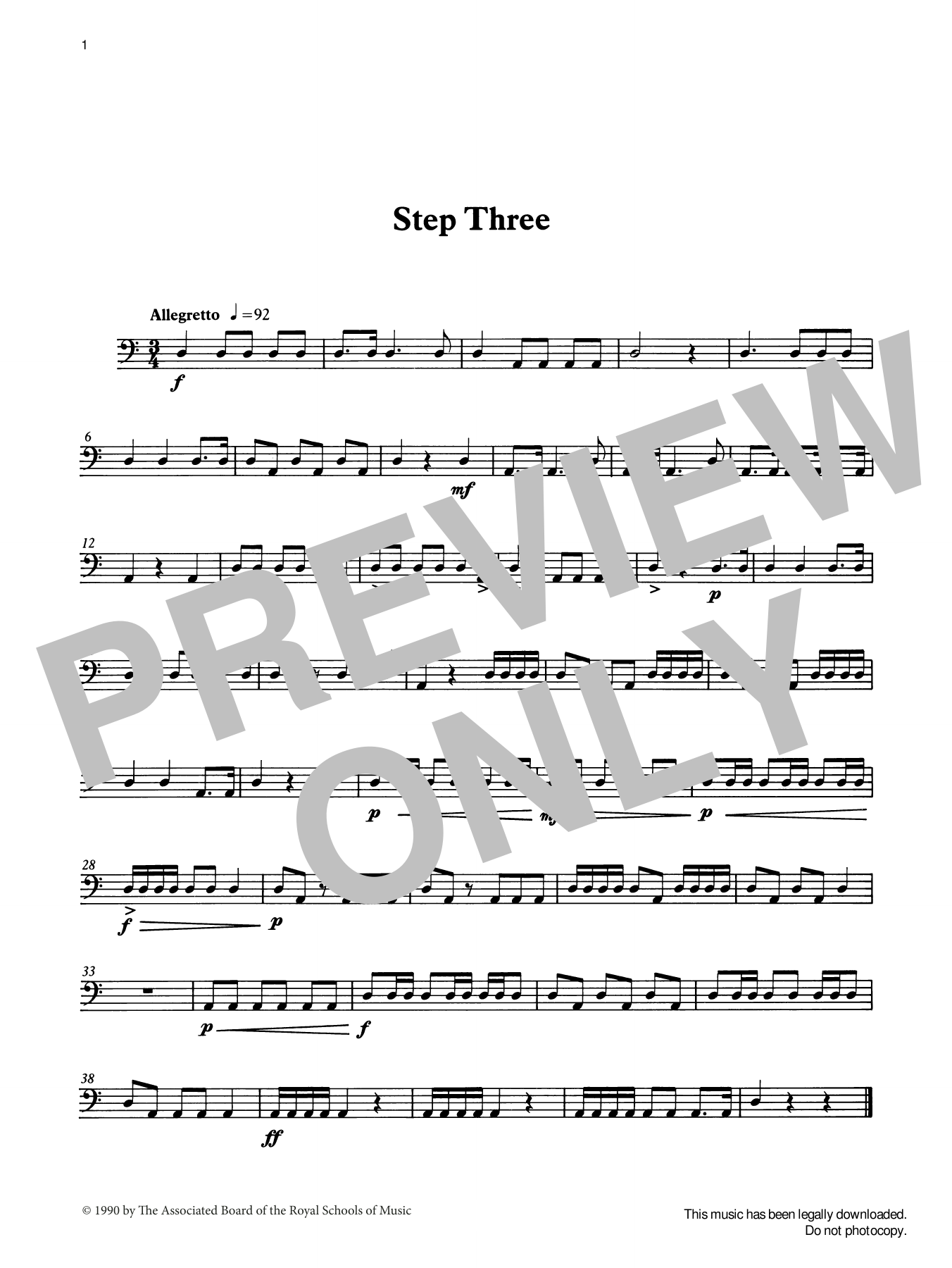 Ian Wright Step Three from Graded Music for Timpani, Book I sheet music notes and chords arranged for Percussion Solo