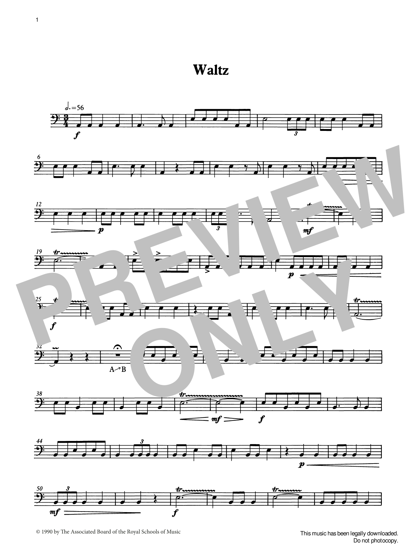 Ian Wright Waltz from Graded Music for Timpani, Book II sheet music notes and chords arranged for Percussion Solo
