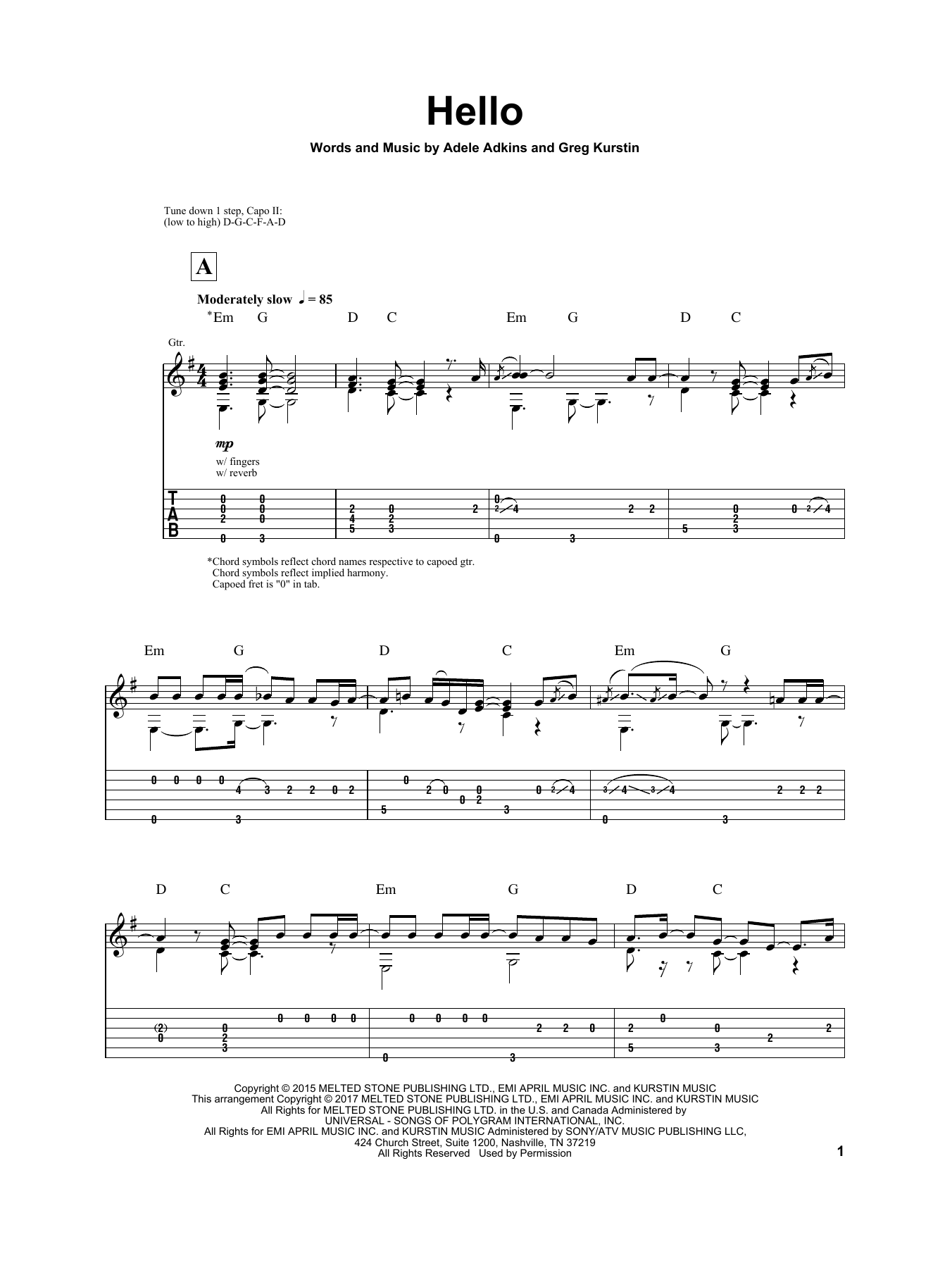 Igor Presnyakov Hello sheet music notes and chords arranged for Solo Guitar