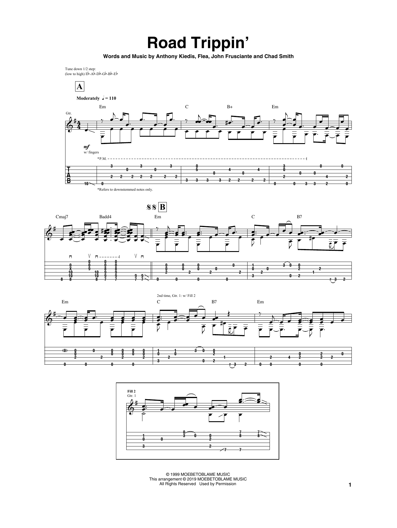 Igor Presnyakov Road Trippin' sheet music notes and chords arranged for Guitar Tab