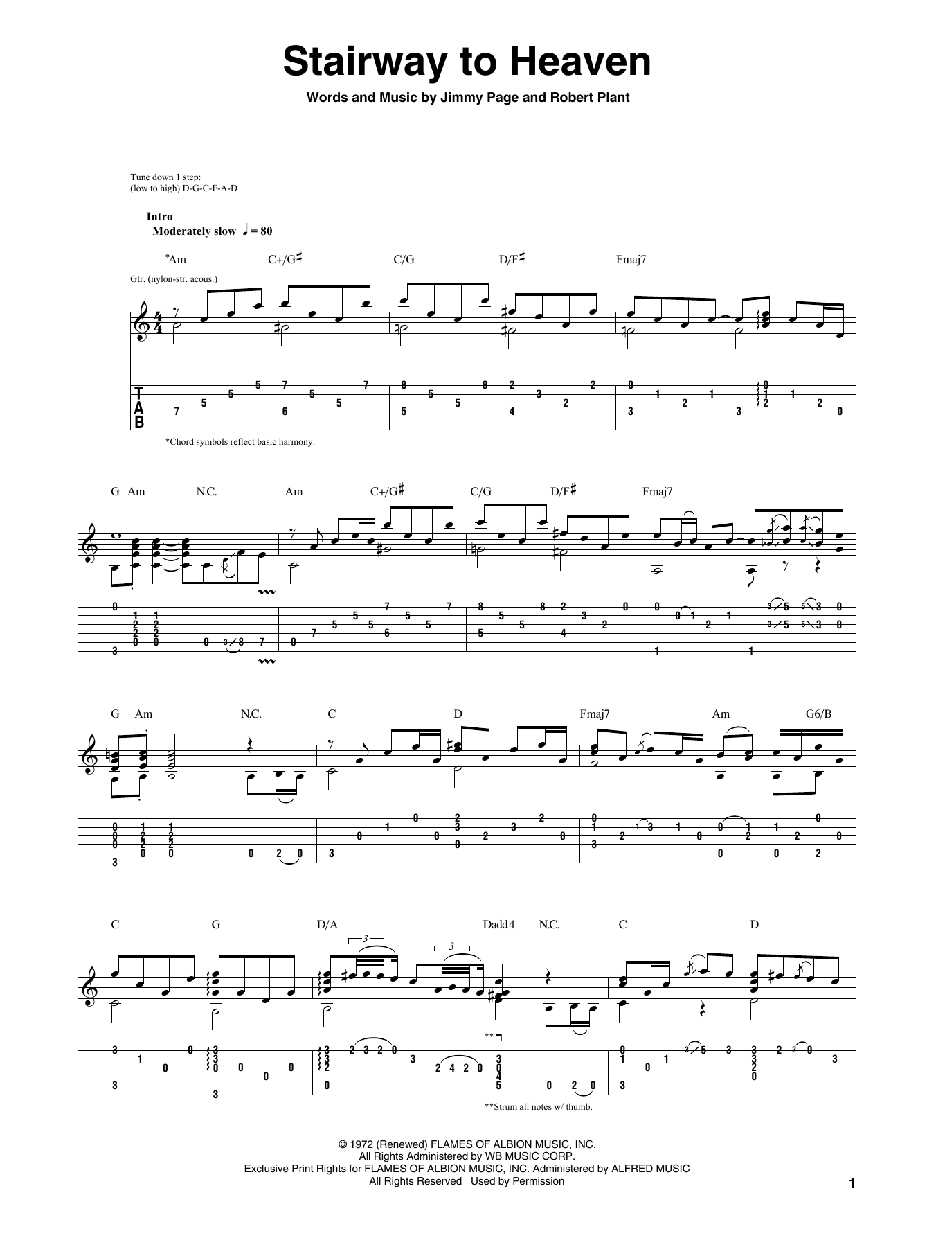 Igor Presnyakov Stairway To Heaven sheet music notes and chords arranged for Guitar Tab