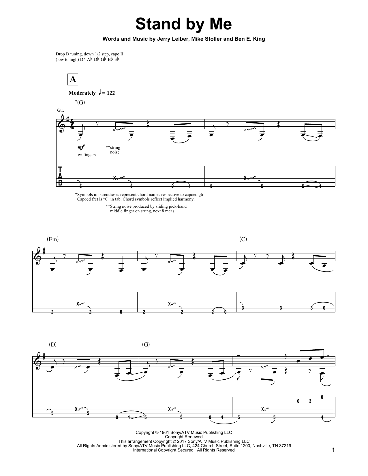 Igor Presnyakov Stand By Me sheet music notes and chords arranged for Solo Guitar