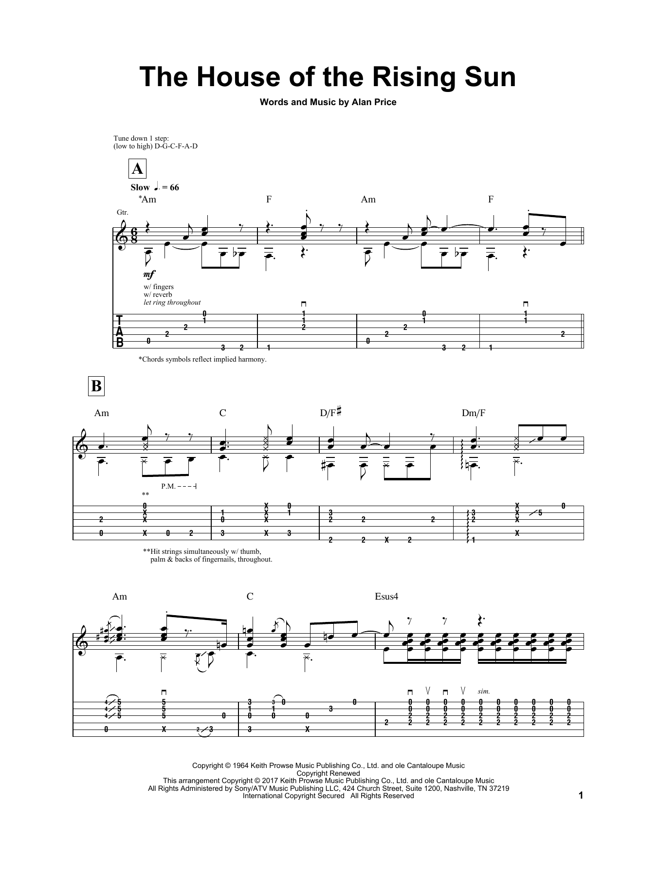 Igor Presnyakov The House Of The Rising Sun sheet music notes and chords arranged for Solo Guitar