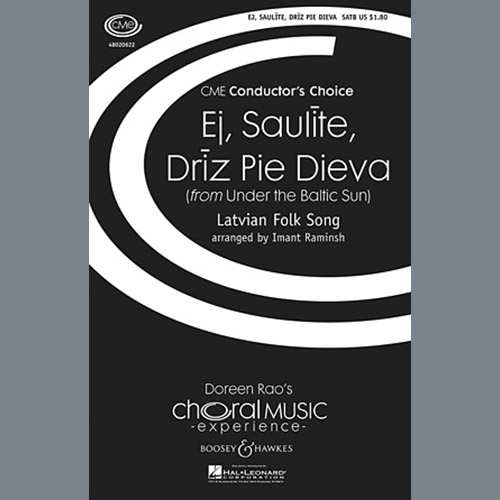 Easily Download Imant Raminsh Printable PDF piano music notes, guitar tabs for  SATB Choir. Transpose or transcribe this score in no time - Learn how to play song progression.