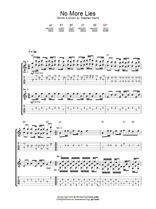 Iron Maiden No More Lies sheet music notes and chords arranged for Bass Guitar Tab