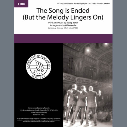 Easily Download Irving Berlin Printable PDF piano music notes, guitar tabs for  TTBB Choir. Transpose or transcribe this score in no time - Learn how to play song progression.