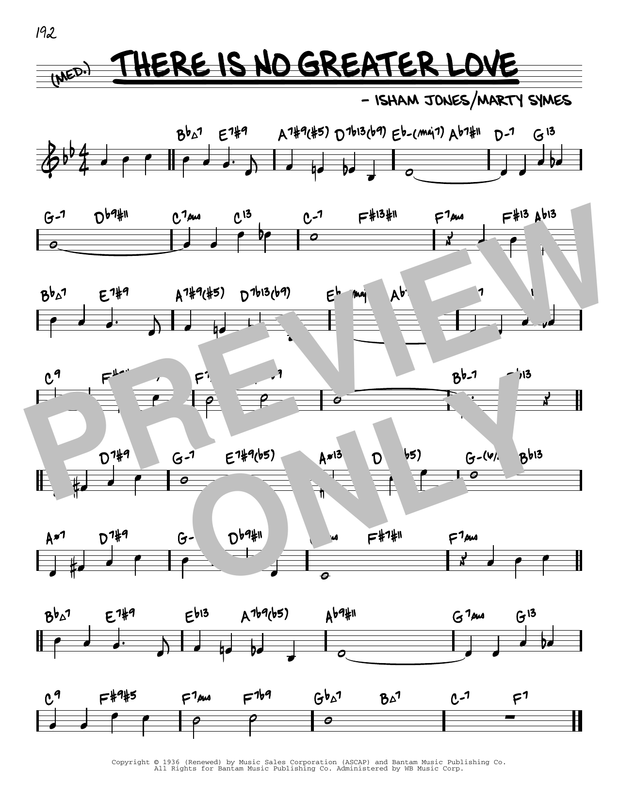 Isham Jones (There Is) No Greater Love (arr. David Hazeltine) sheet music notes and chords arranged for Real Book – Enhanced Chords