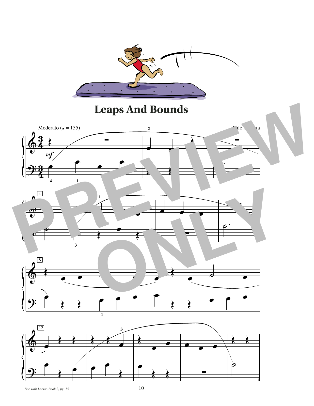 Italo Taranta Leaps And Bounds sheet music notes and chords arranged for Educational Piano