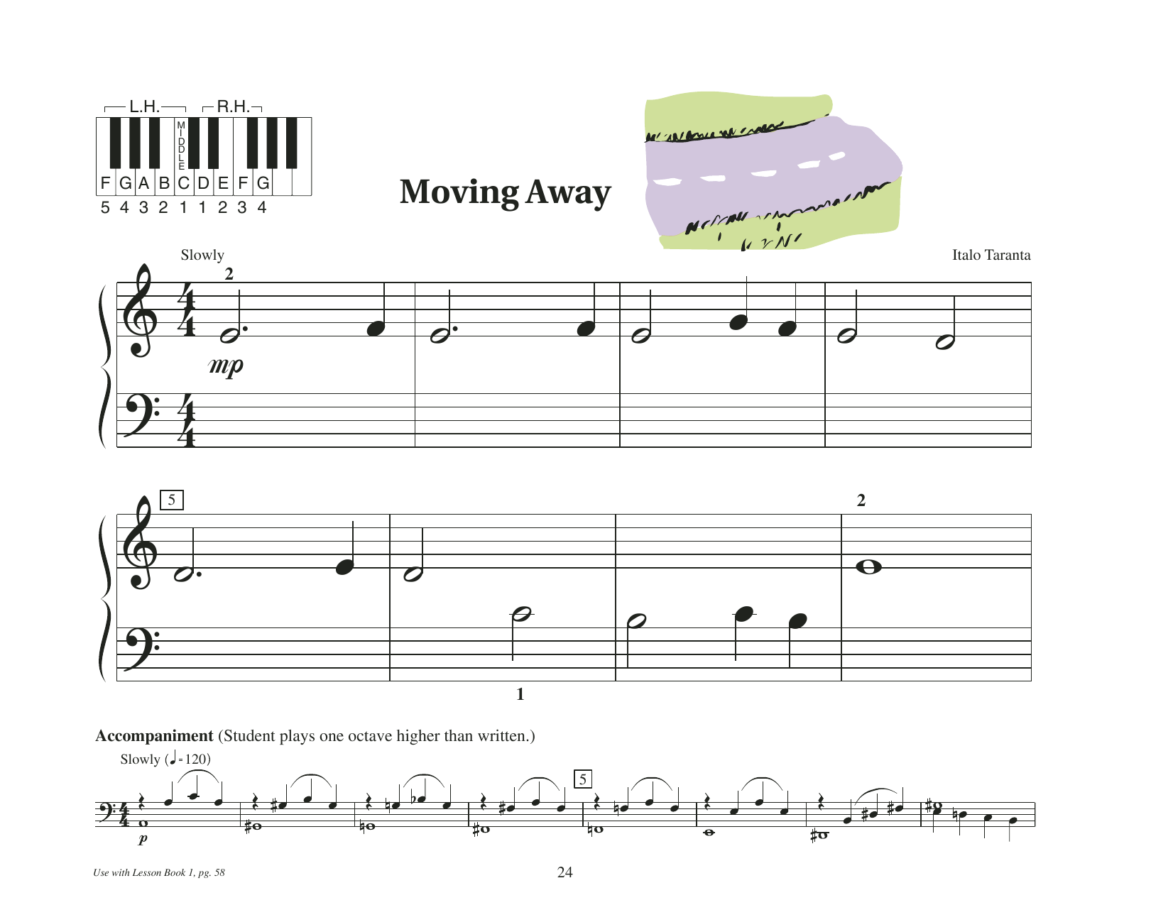 Italo Taranta Moving Away sheet music notes and chords arranged for Educational Piano