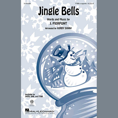 Easily Download J. Pierpont Printable PDF piano music notes, guitar tabs for  TTBB Choir. Transpose or transcribe this score in no time - Learn how to play song progression.