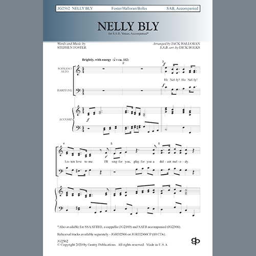 Easily Download Jack Halloran & Dick Bolks Printable PDF piano music notes, guitar tabs for  SAB Choir. Transpose or transcribe this score in no time - Learn how to play song progression.