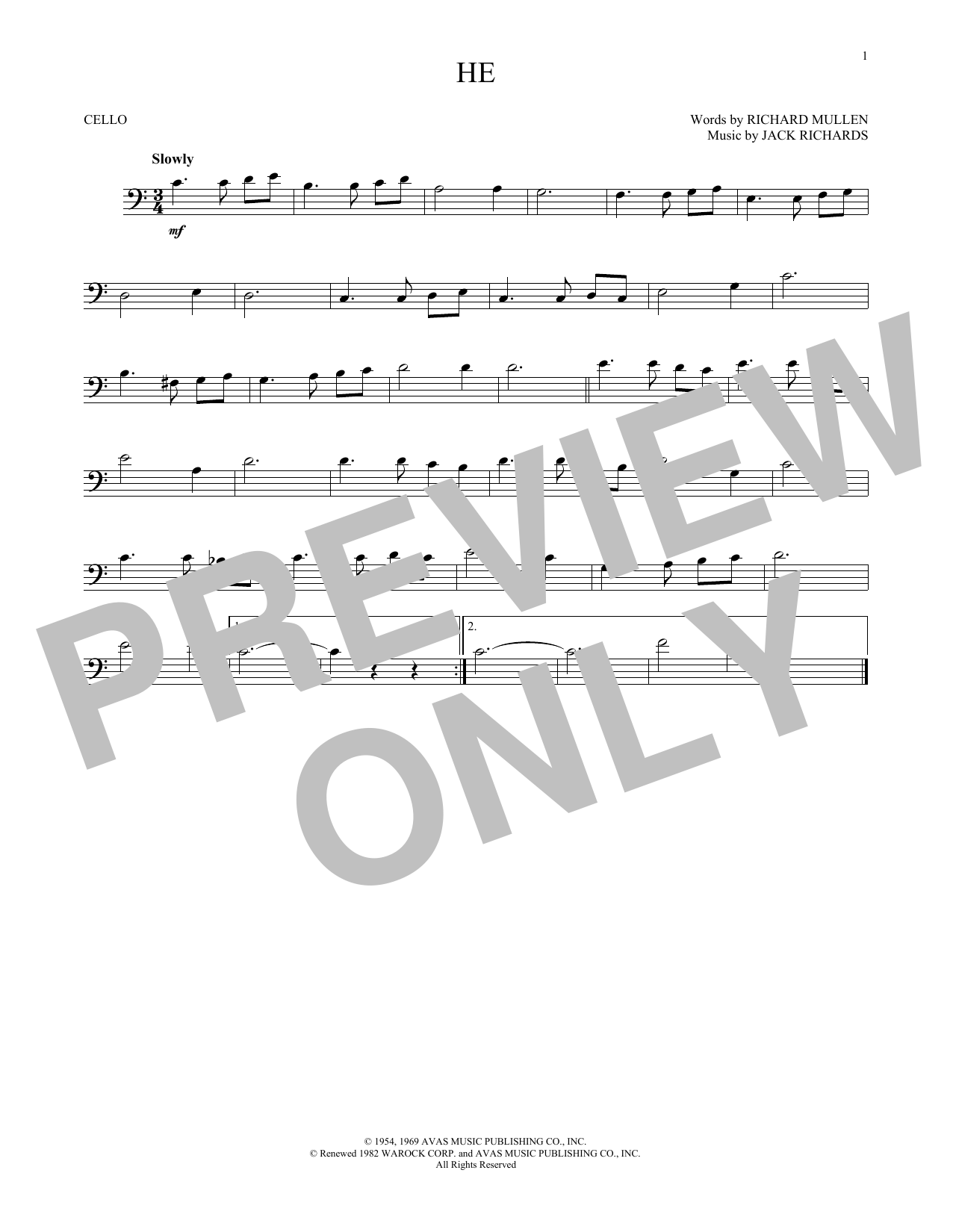 Jack Richards He sheet music notes and chords arranged for Alto Sax Solo